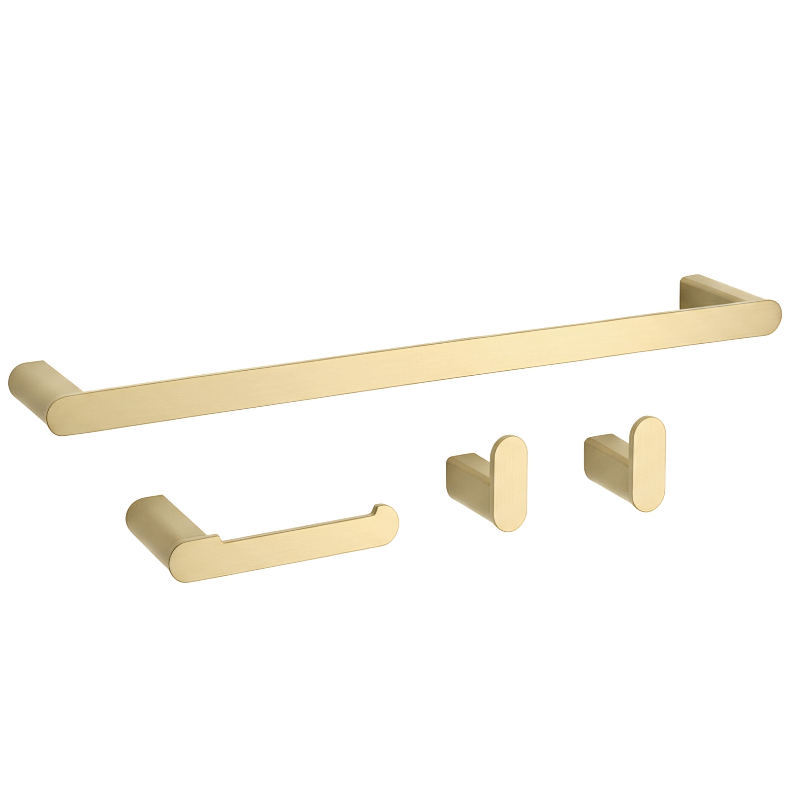 Set accesorii pentru baie Rea Mati, auriu periat, 4 piese