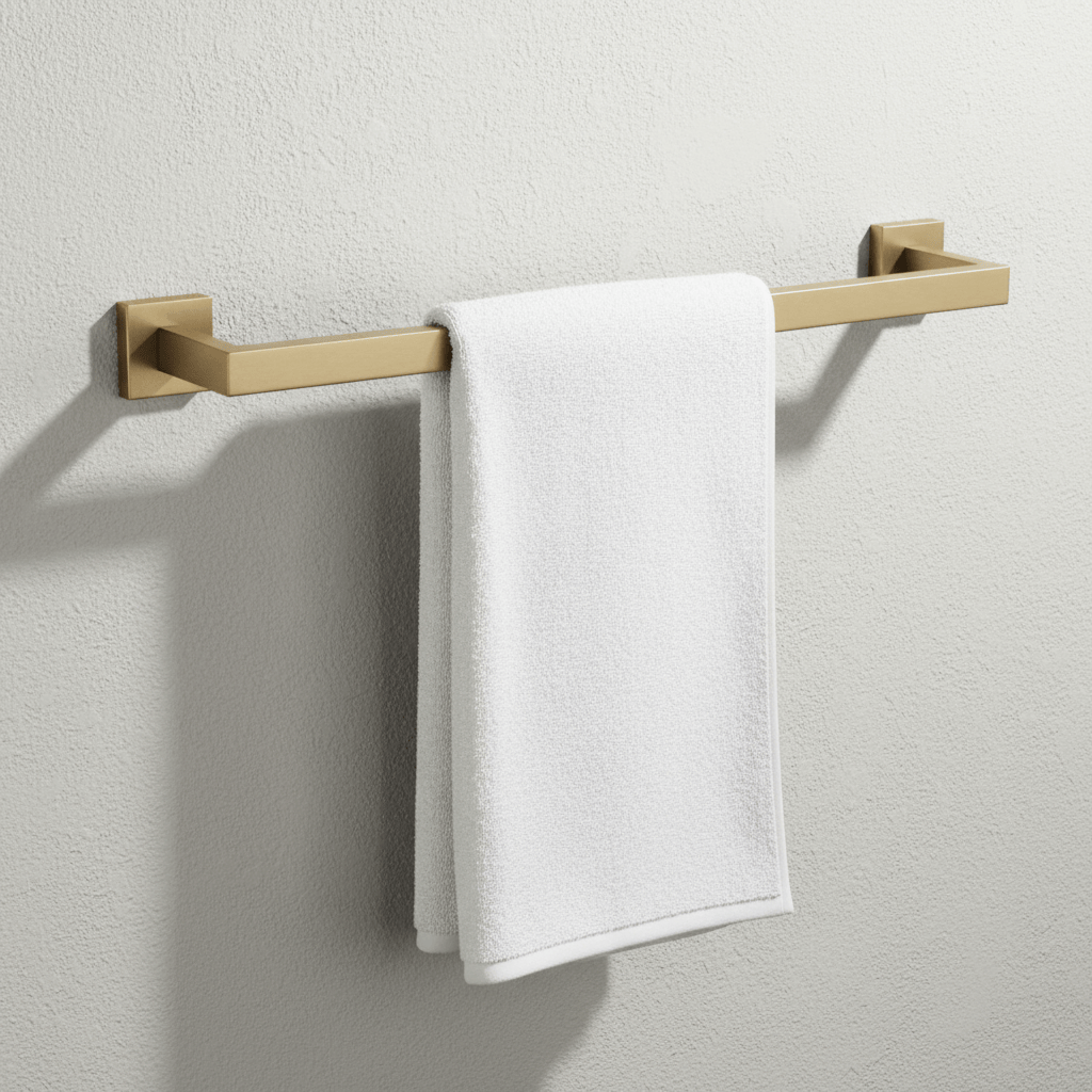 Set accesorii pentru baie Rea Rio, auriu periat, 4 piese