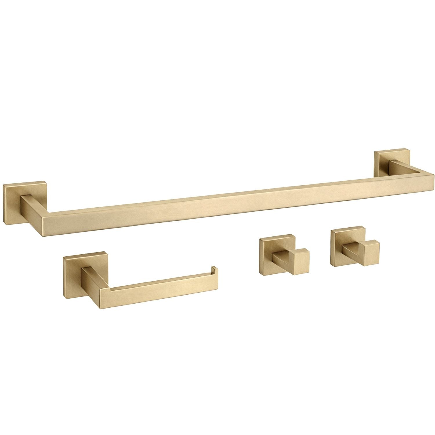 Set accesorii pentru baie Rea Rio, auriu periat, 4 piese