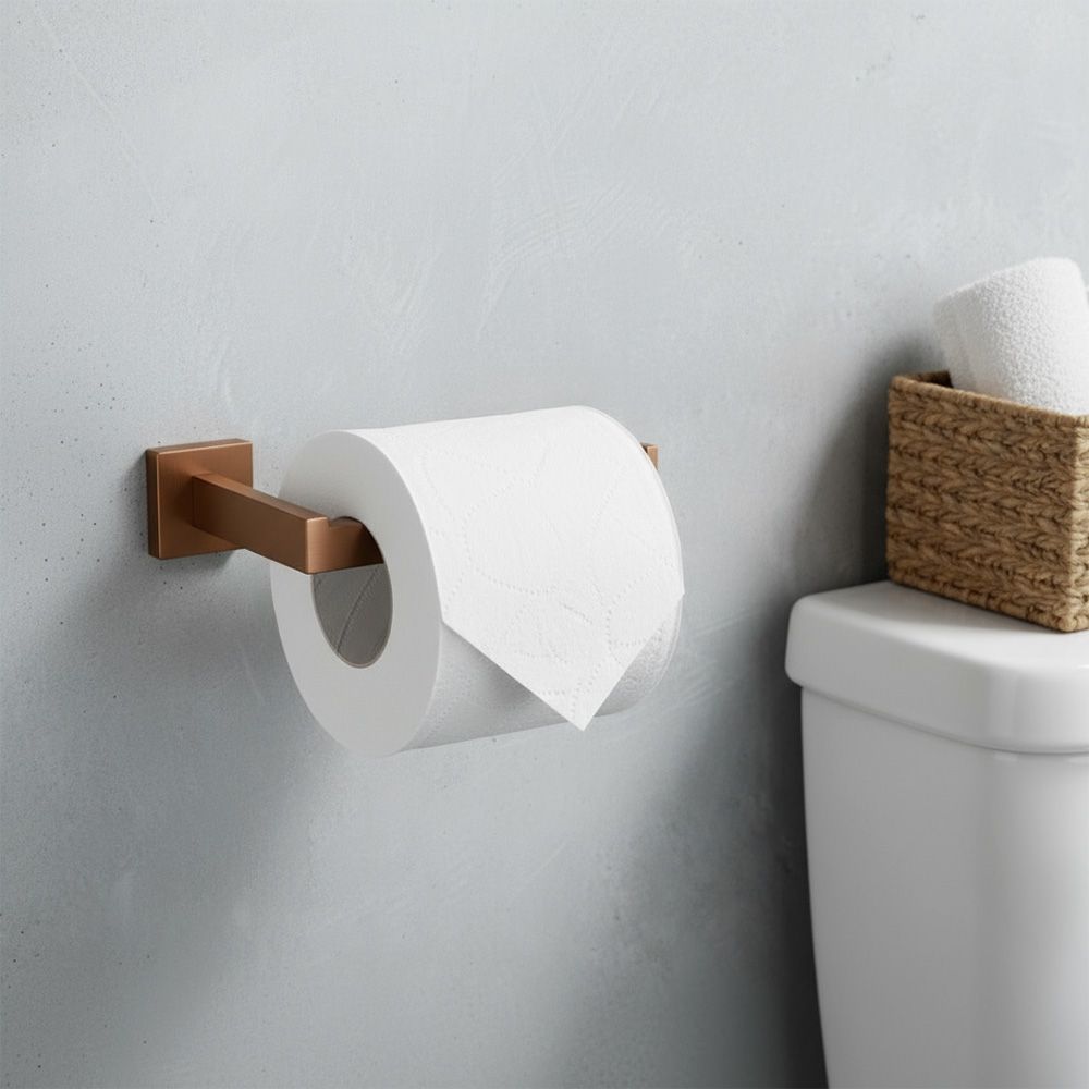Set accesorii pentru baie Rea Rio, cupru periat, 4 piese