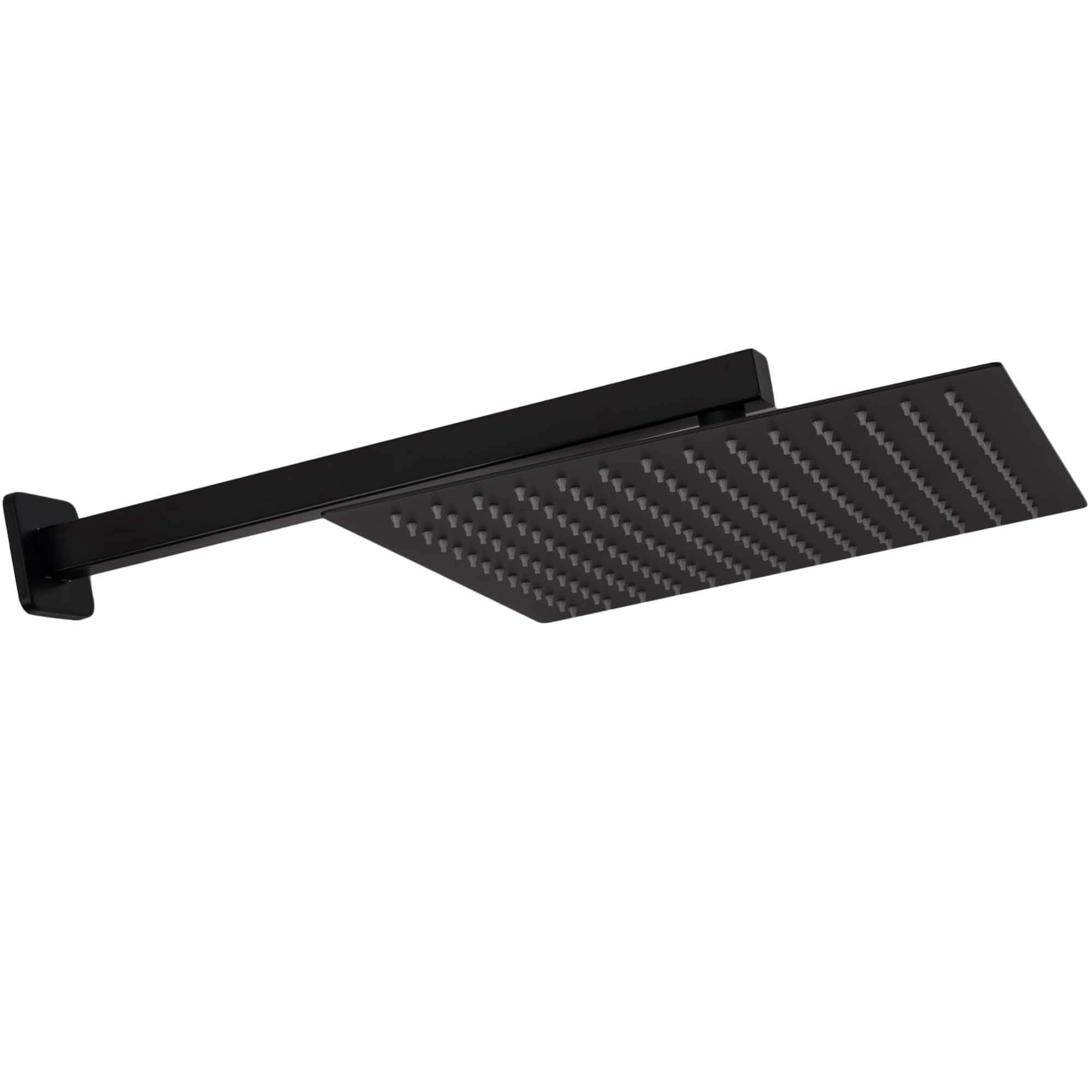 Set de duș încastrat Rea Fenix Davis negru mat cu termostat și 2 funcții de curgere