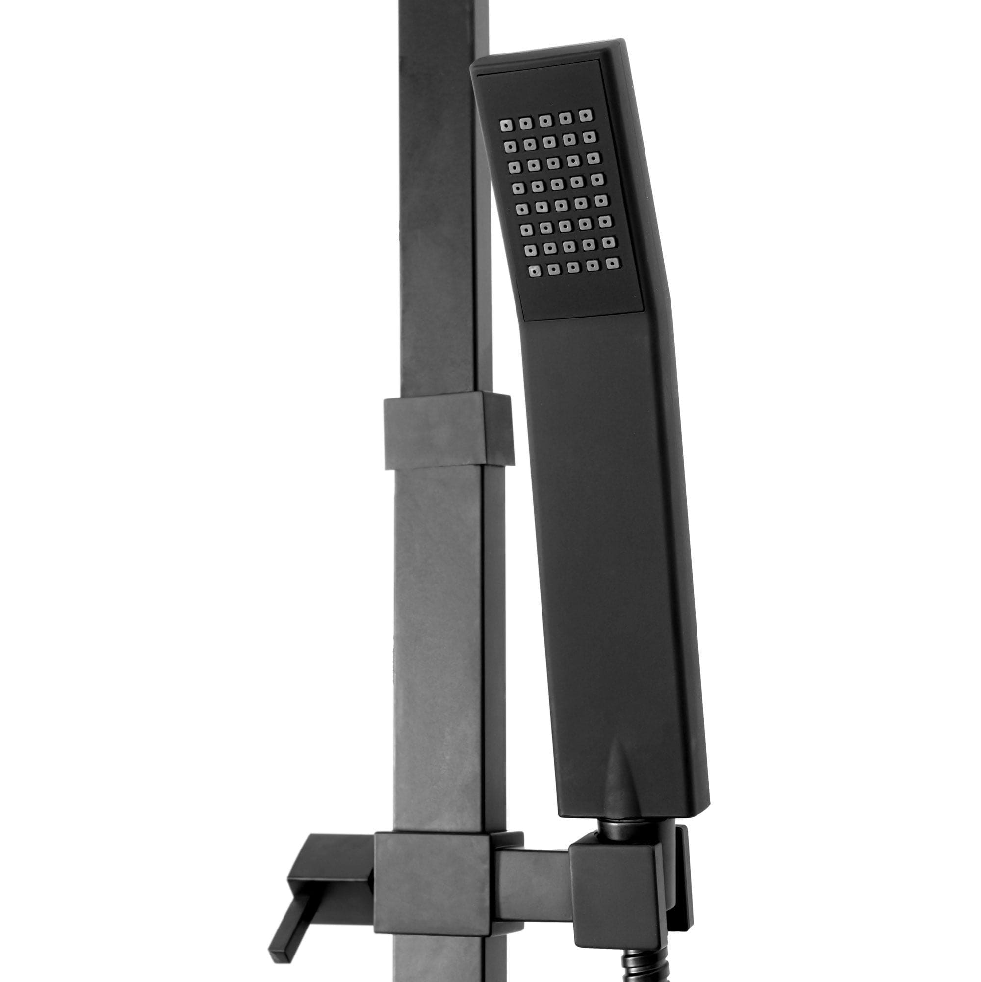 Set de dus cu termostat Rea Fenix Milan, negru mat