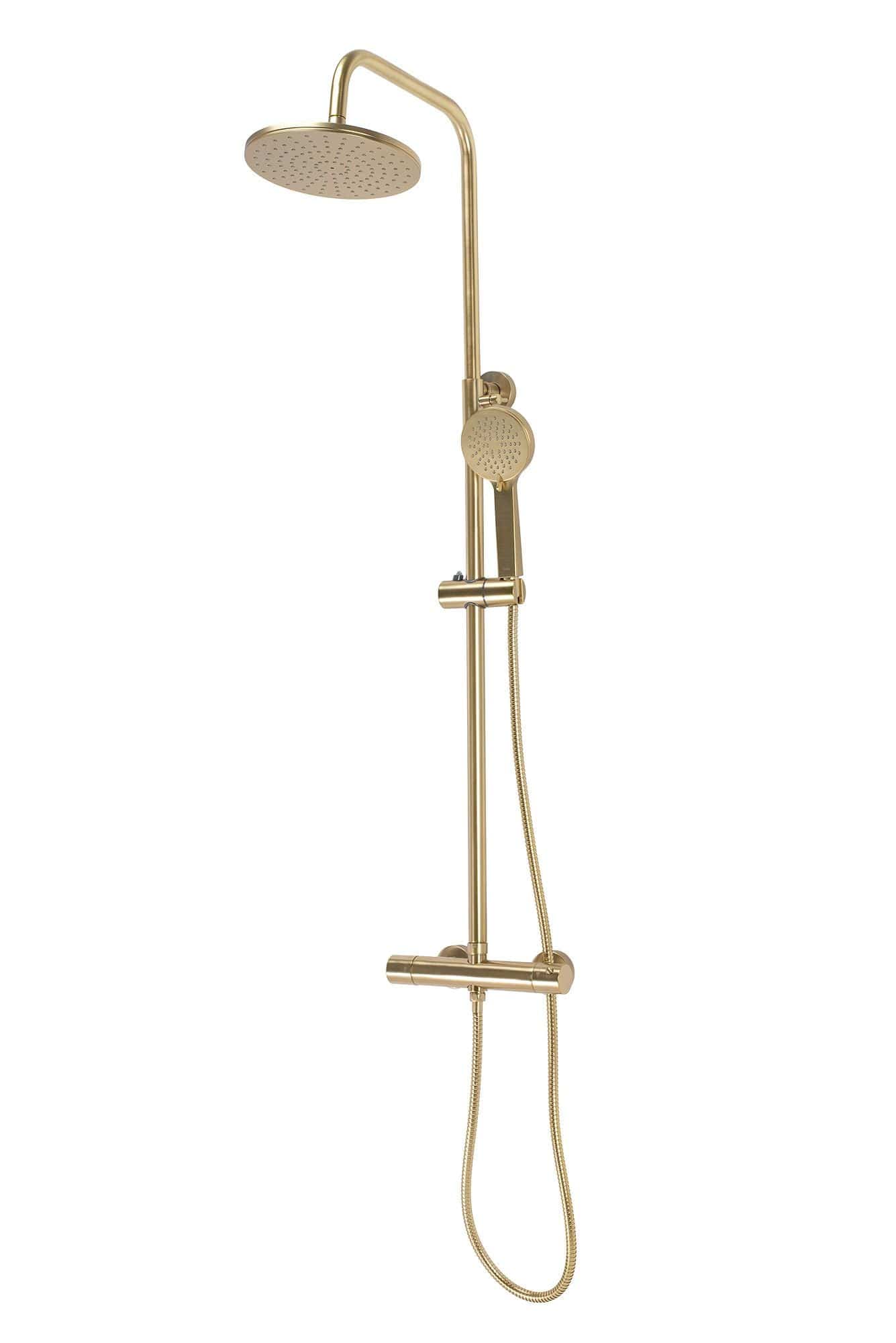 Set de dus cu termostat Rea Parot, auriu periat