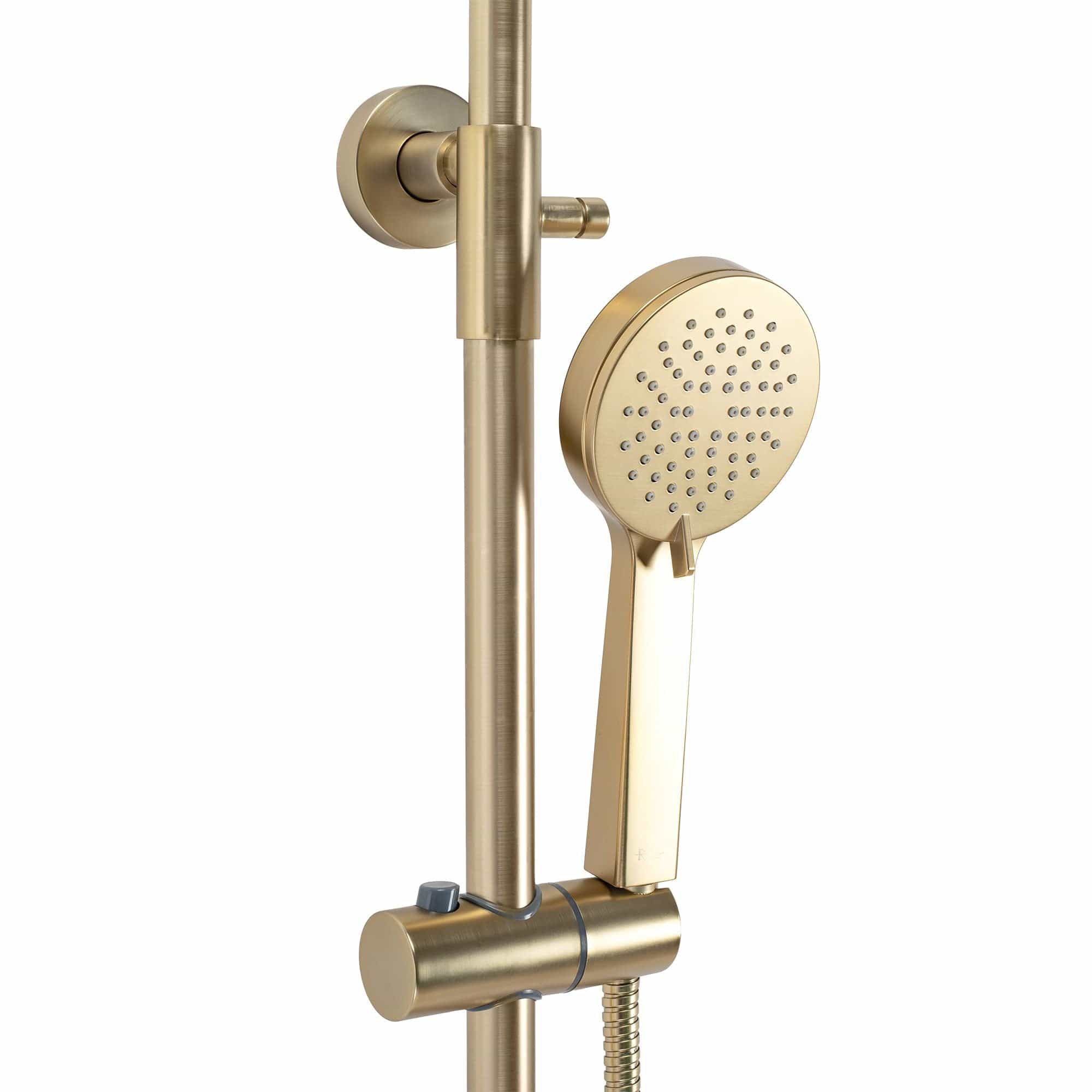 Set de dus cu termostat Rea Parot, auriu periat
