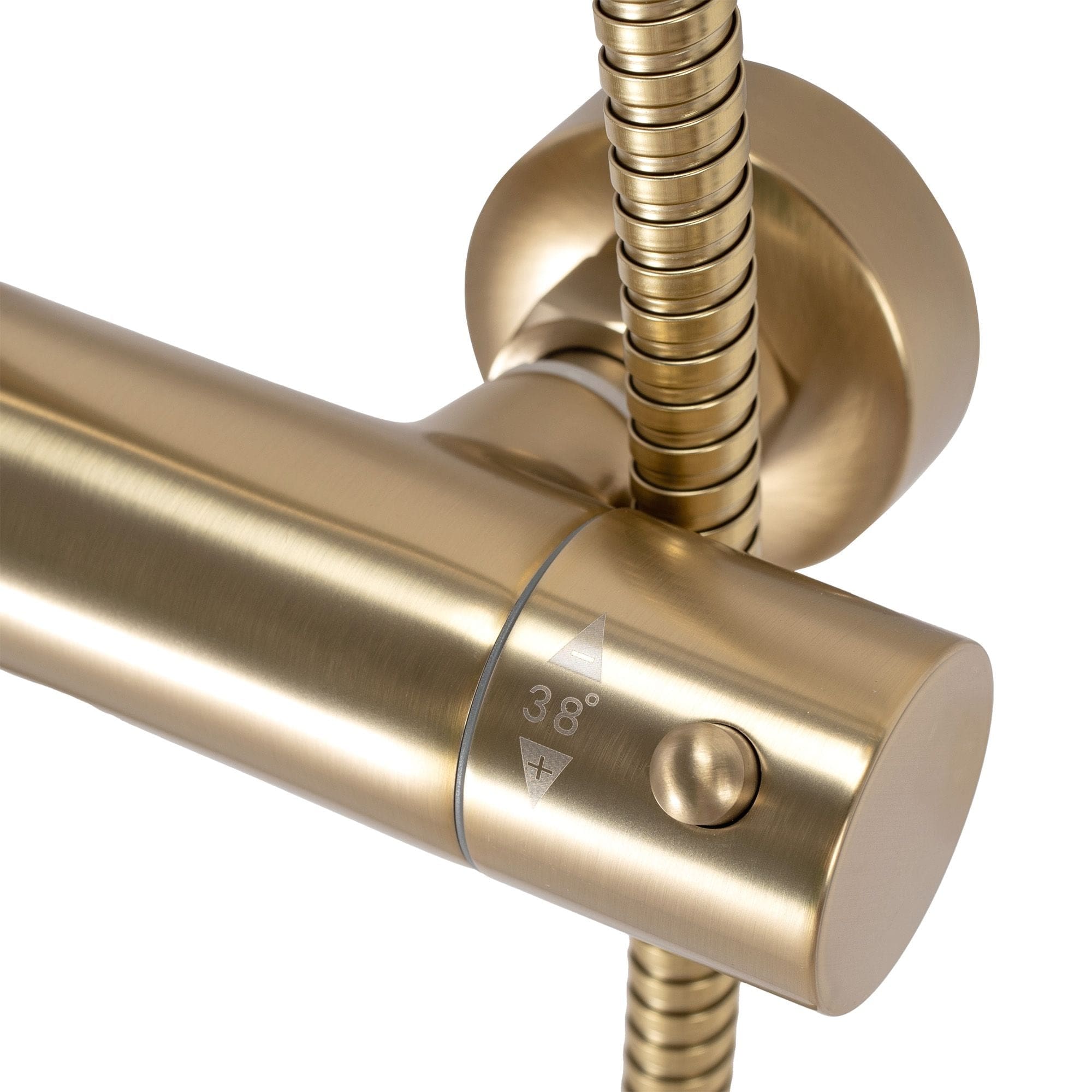 Set de dus cu termostat Rea Parot, auriu periat