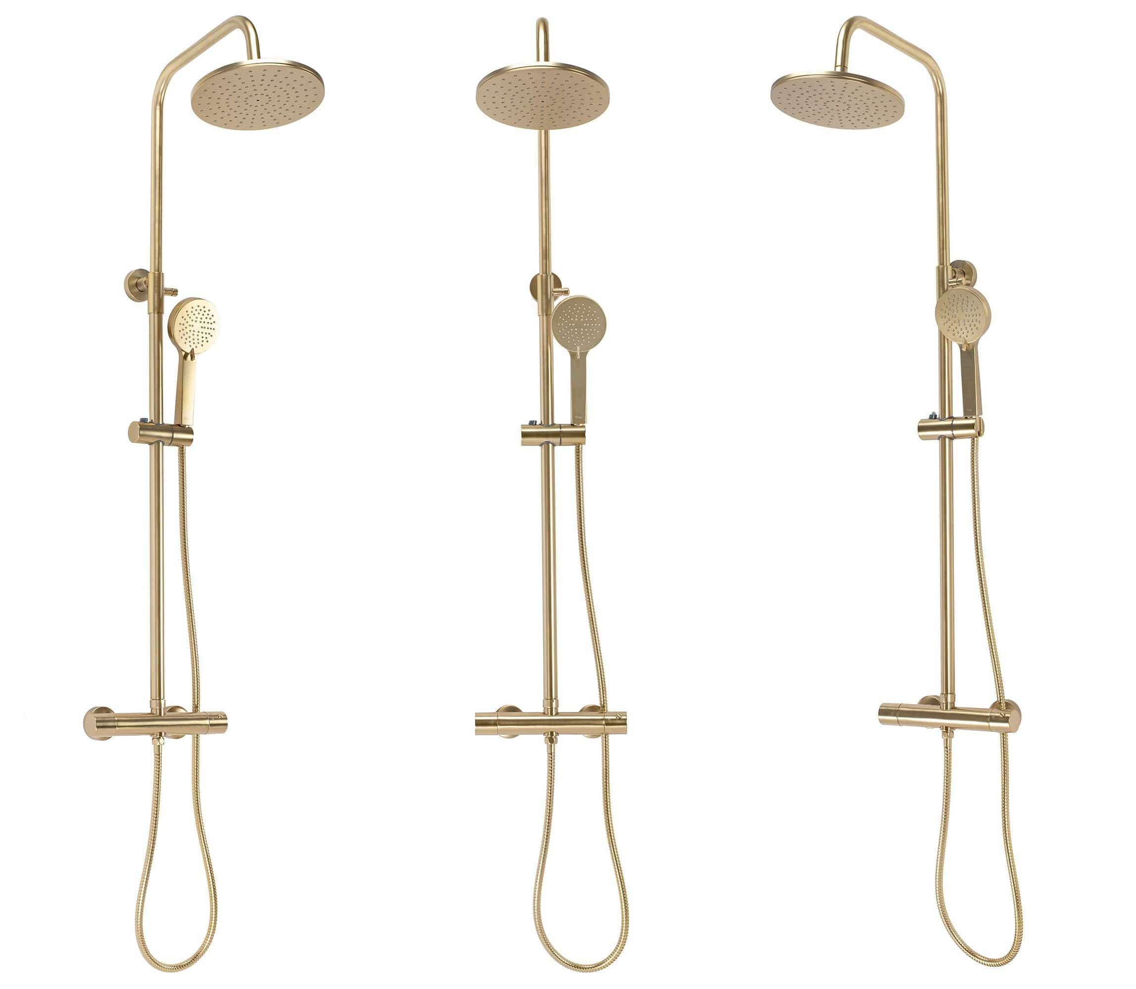 Set de dus cu termostat Rea Parot, auriu periat
