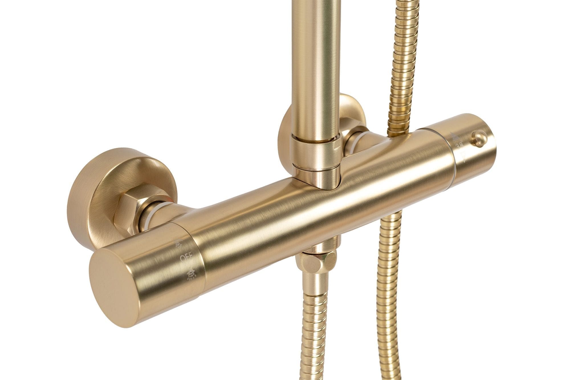 Set de dus cu termostat Rea Parot, auriu periat