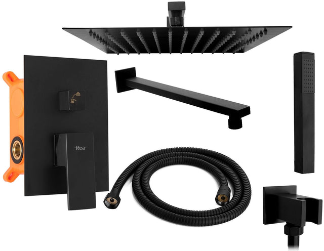 Set de dus incastrabil Rea Fenix, negru mat