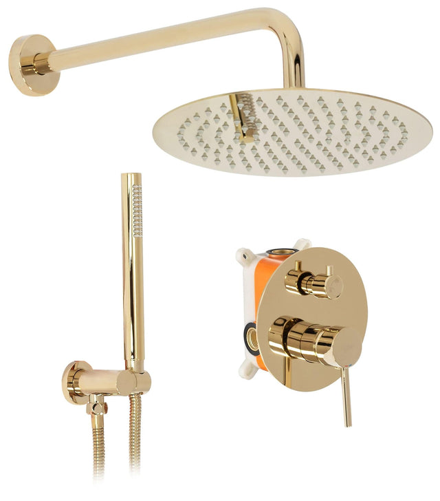 Set de dus incastrabil Rea Lungo L + box, auriu lucios