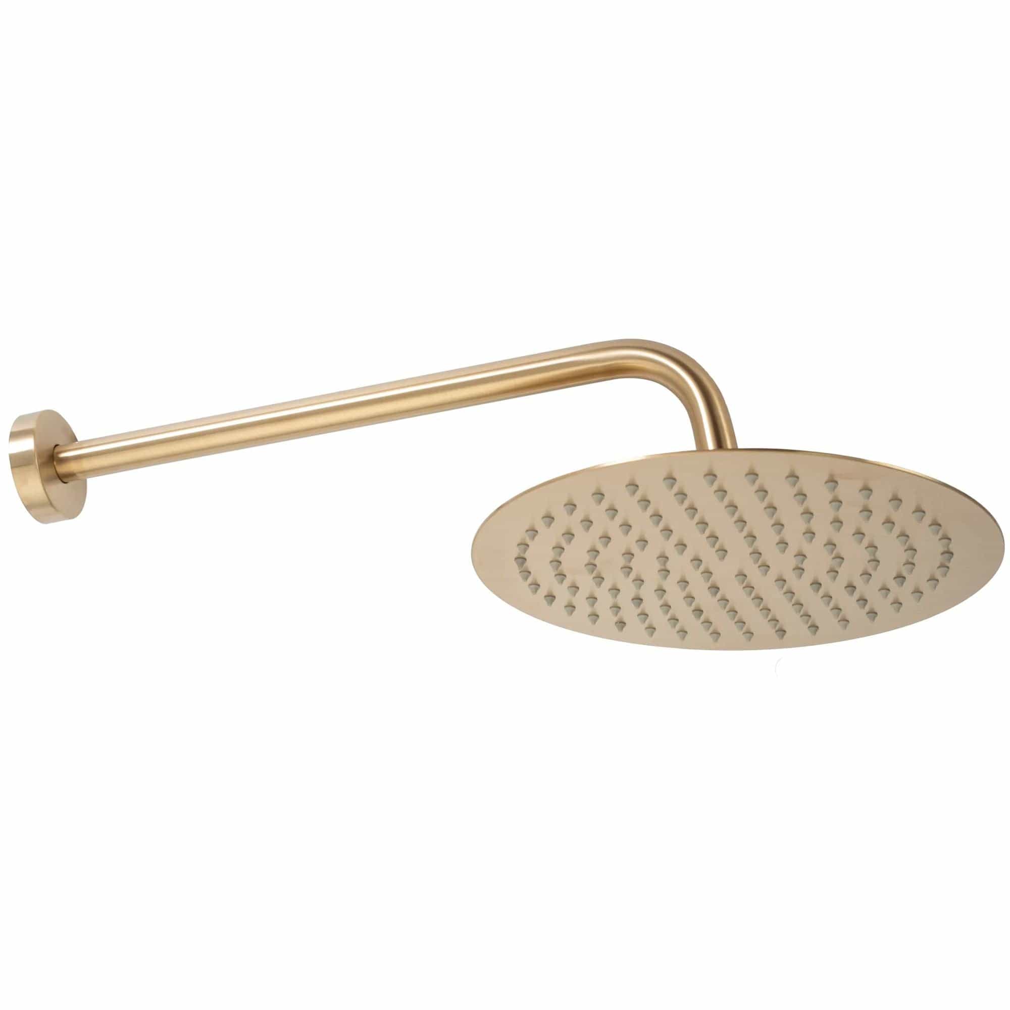 Set de dus incastrat cu termostat Rea Lungo + box, auriu mat