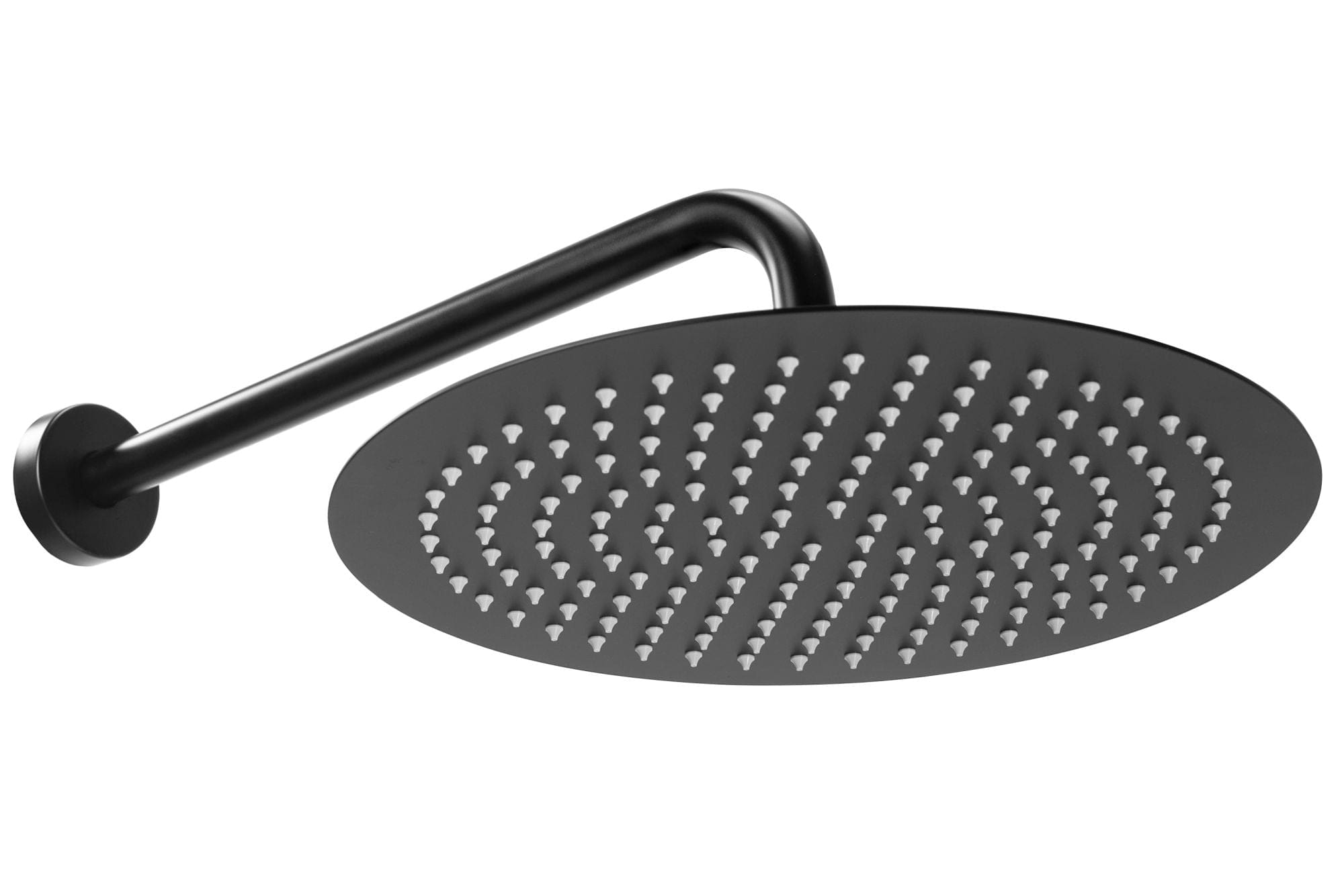 Set de dus incastrat cu termostat Rea Lungo + box, negru mat