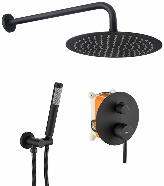 Set de dus incastrat Rea Lungo + Box, negru mat