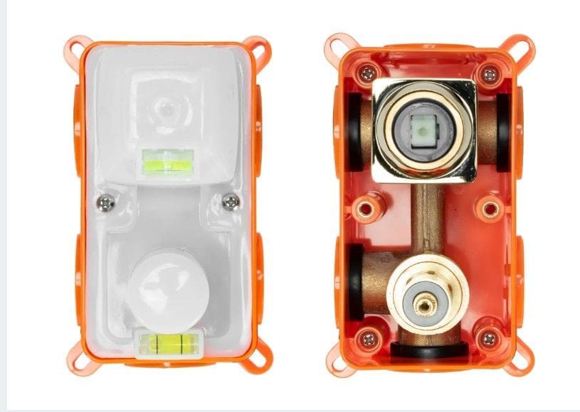 Set de dus incastrat Rea Nichel+box, argintiu mat
