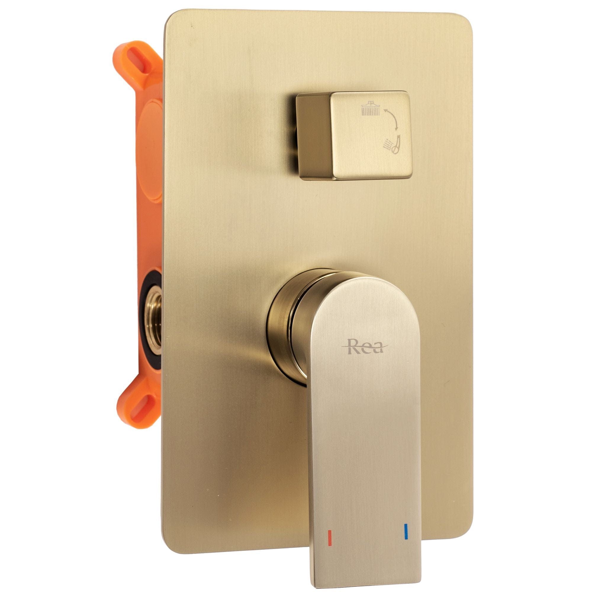Set de dus incastrat Rea Verso+box, auriu mat