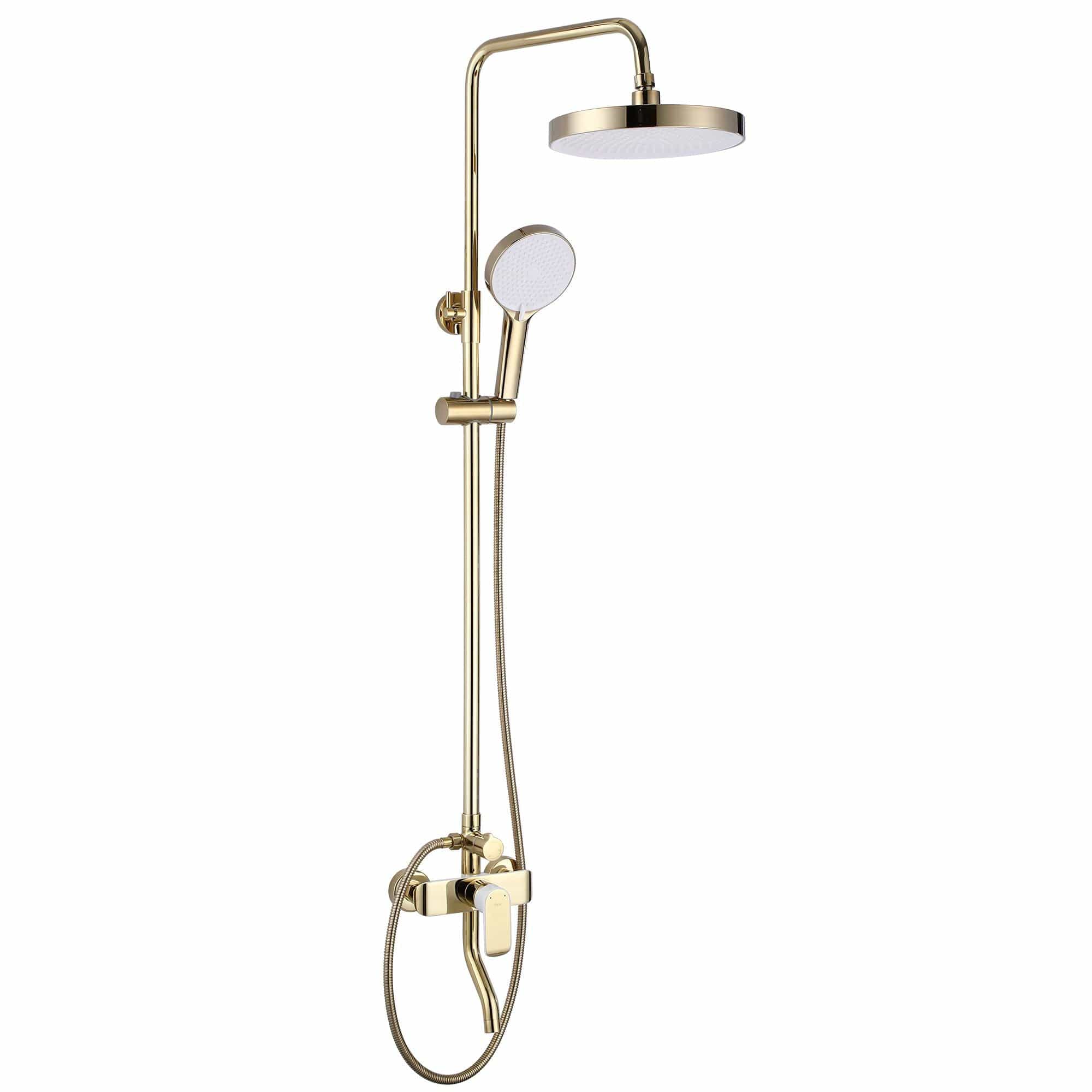 Set de dus Rea Bloom, auriu lucios cu alb
