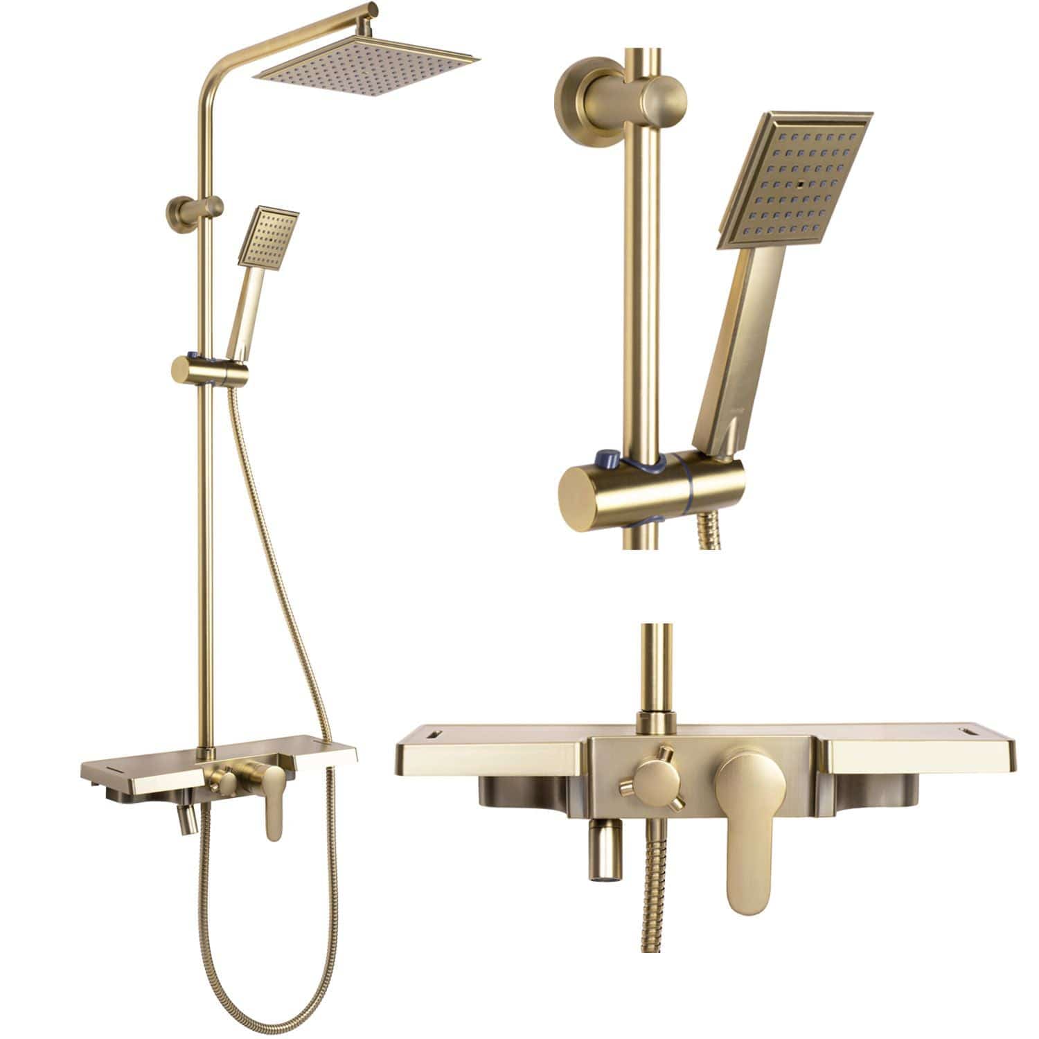 Set de dus Rea Bravo, auriu periat