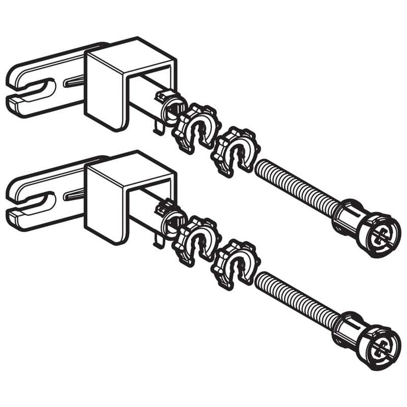 Set elemente de fixare pe perete Geberit, Duofix, montaj individual