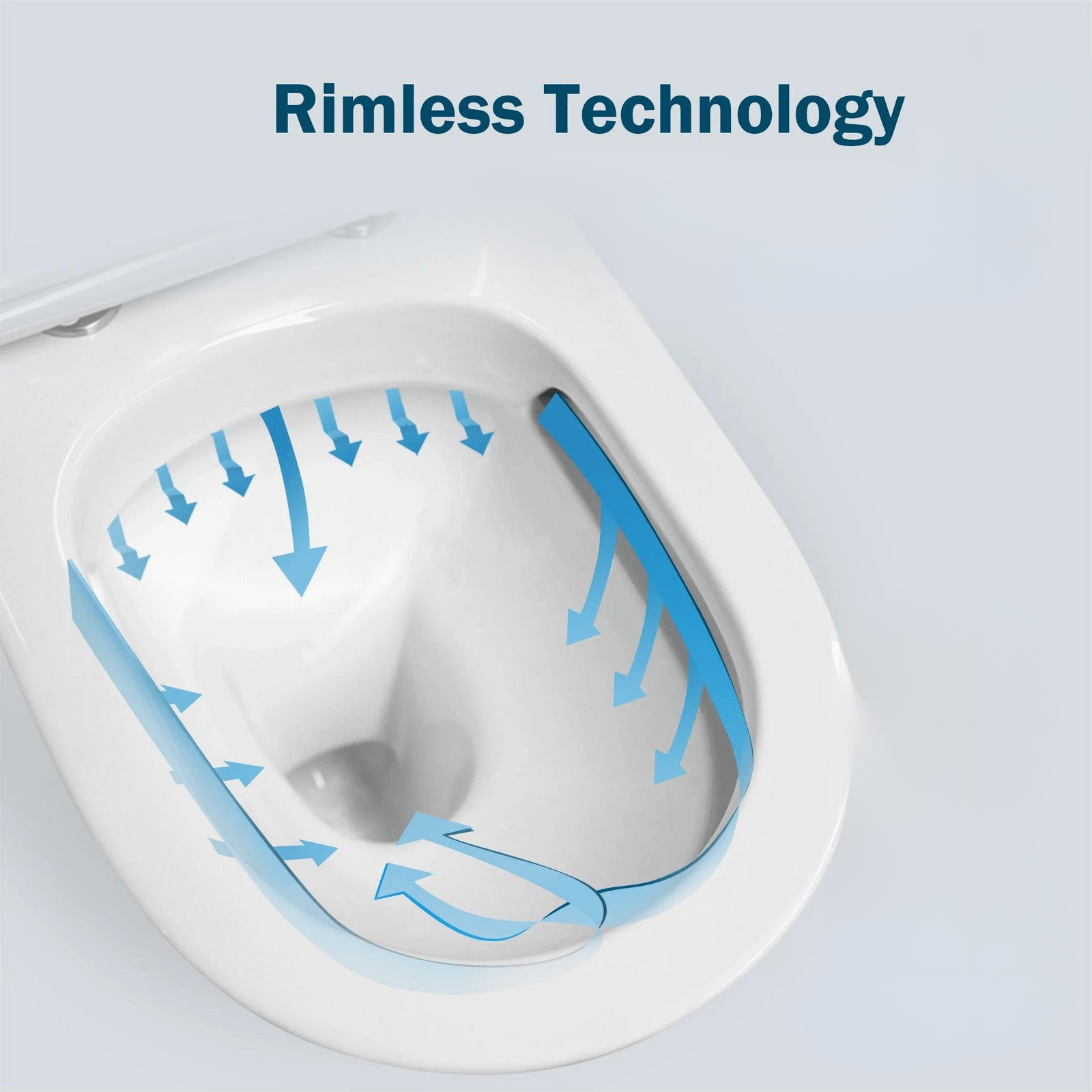Set vas wc rimless suspendat, Foglia Bristol,  dreptunghiular, capac slim softclose, alb