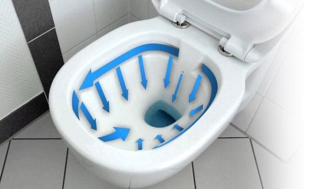 Set vas WC suspendabil rimless Rea Carlo auriu lucios şi capac soft close alb