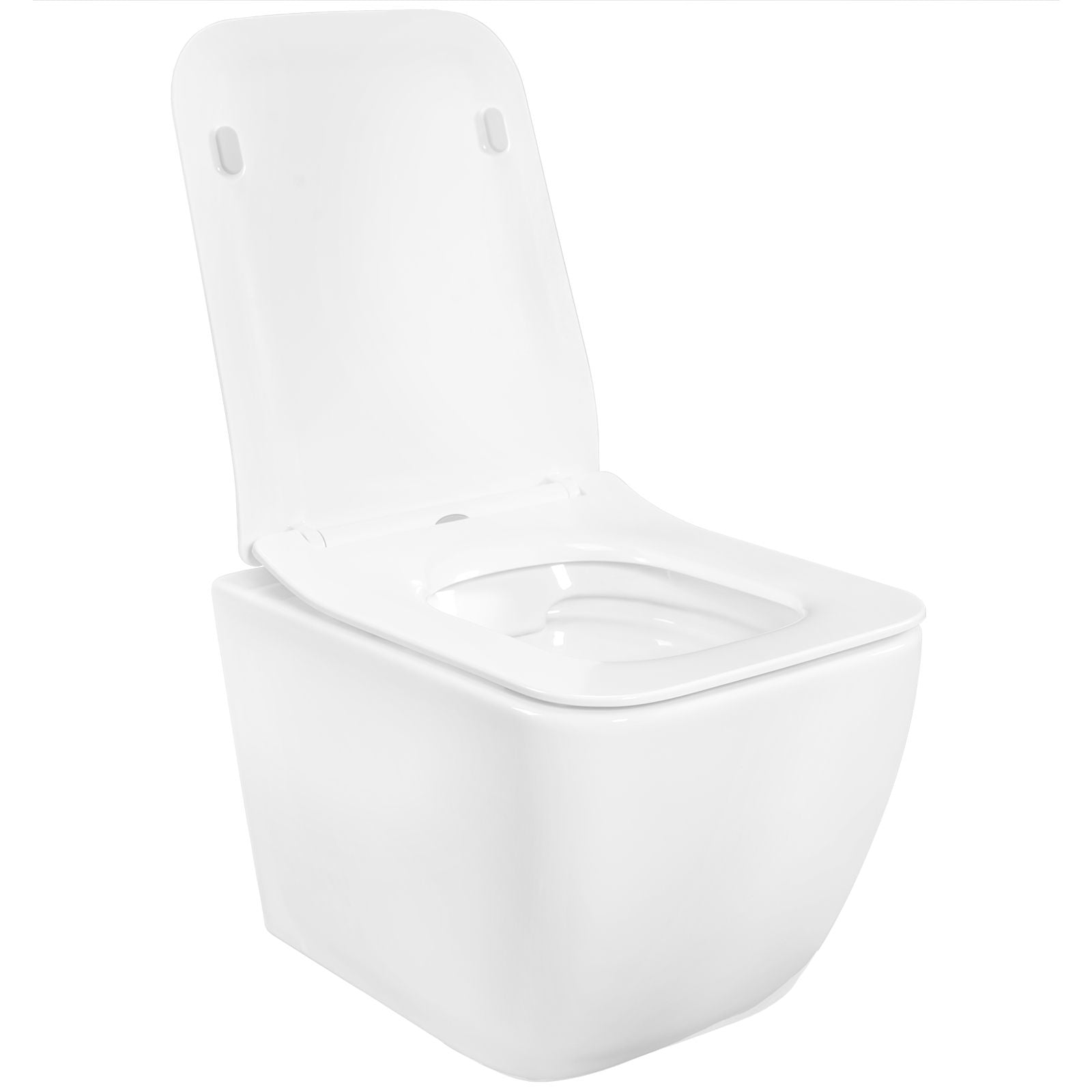 Set vas WC suspendabil rimless Rea Martin şi capac soft close alb