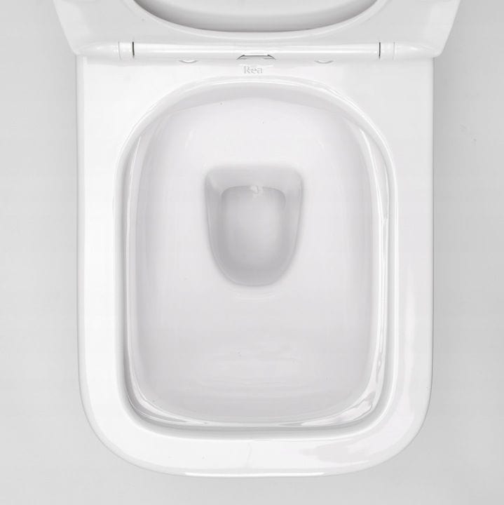 Set vas WC suspendabil rimless Rea Raul şi capac soft close alb