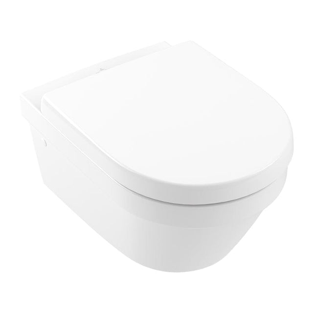 Set vas WC suspendat, cu capac soft close si quick release, alb