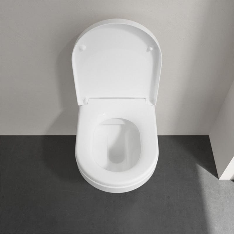 Set vas WC suspendat, cu capac soft close si quick release, alb