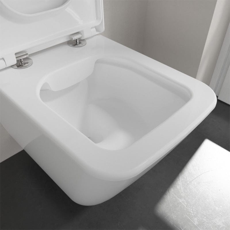 Set vas WC suspendat Fanion, cu capac soft close, quick release, alb