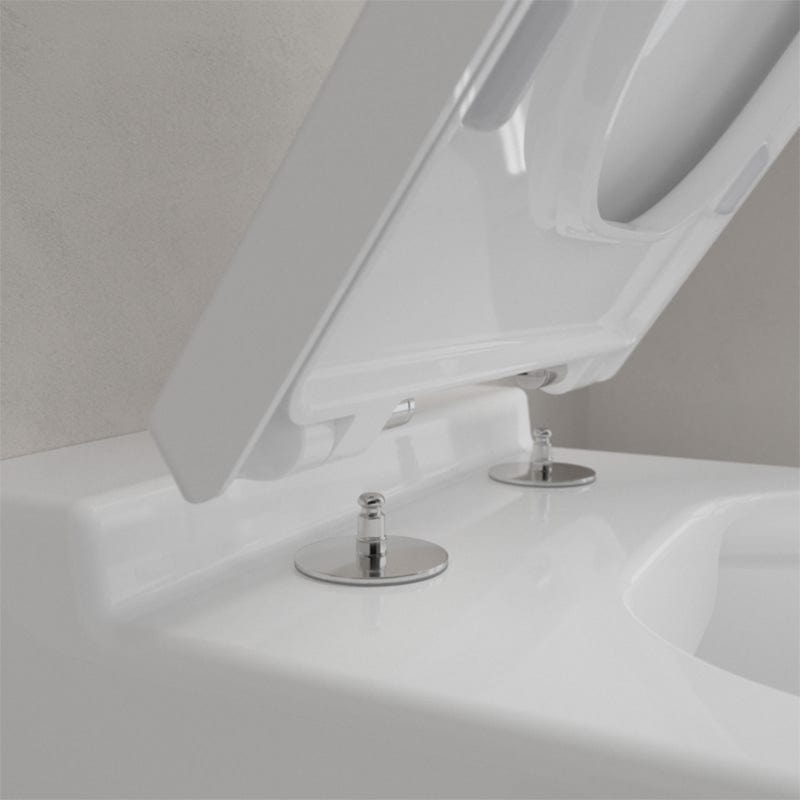 Set vas WC suspendat Fanion, cu capac soft close, quick release, alb
