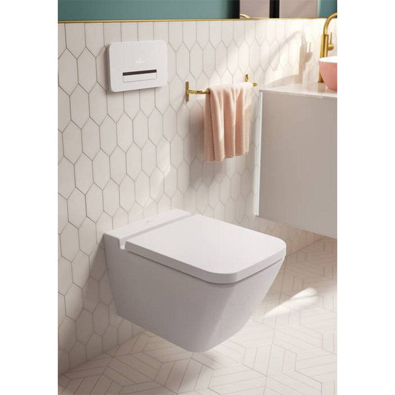 Set vas WC suspendat Fanion, cu capac soft close, quick release, alb