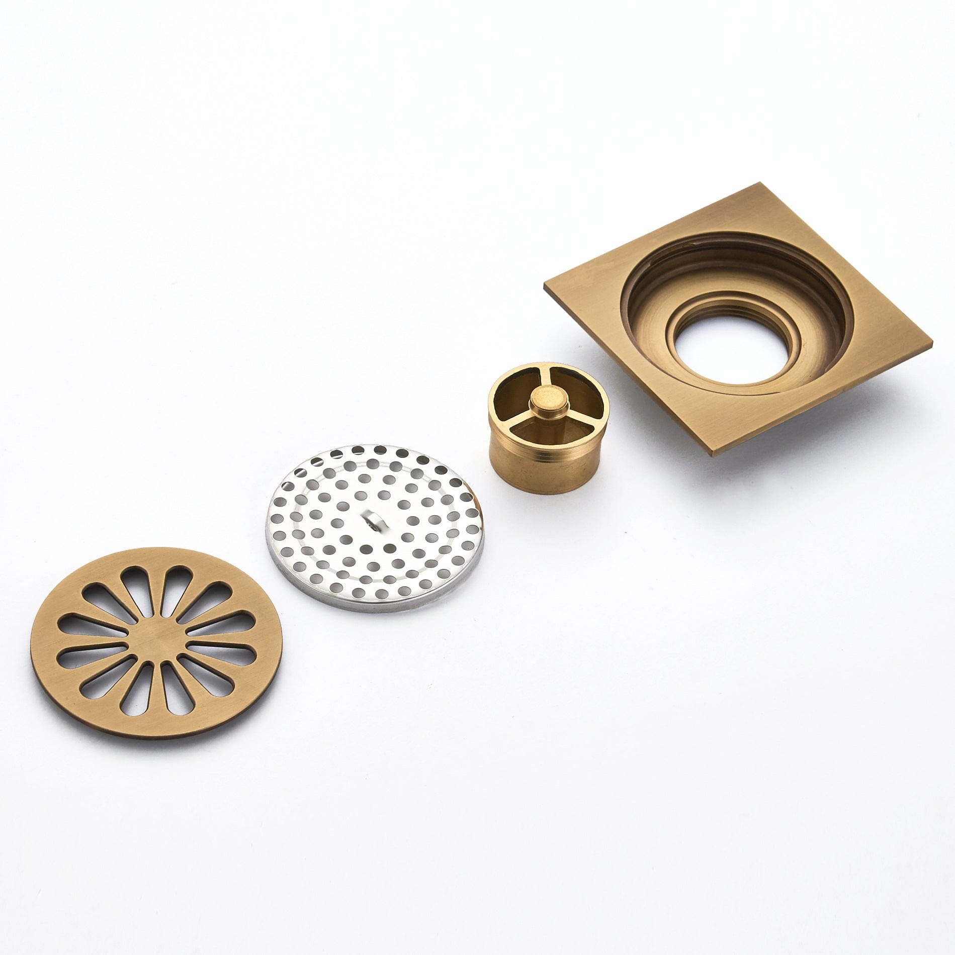 Sifon scurgere pentru montare in pardoseala, Regnet, ramă 100 mm, diametru scurgere 38 mm, cod 1368