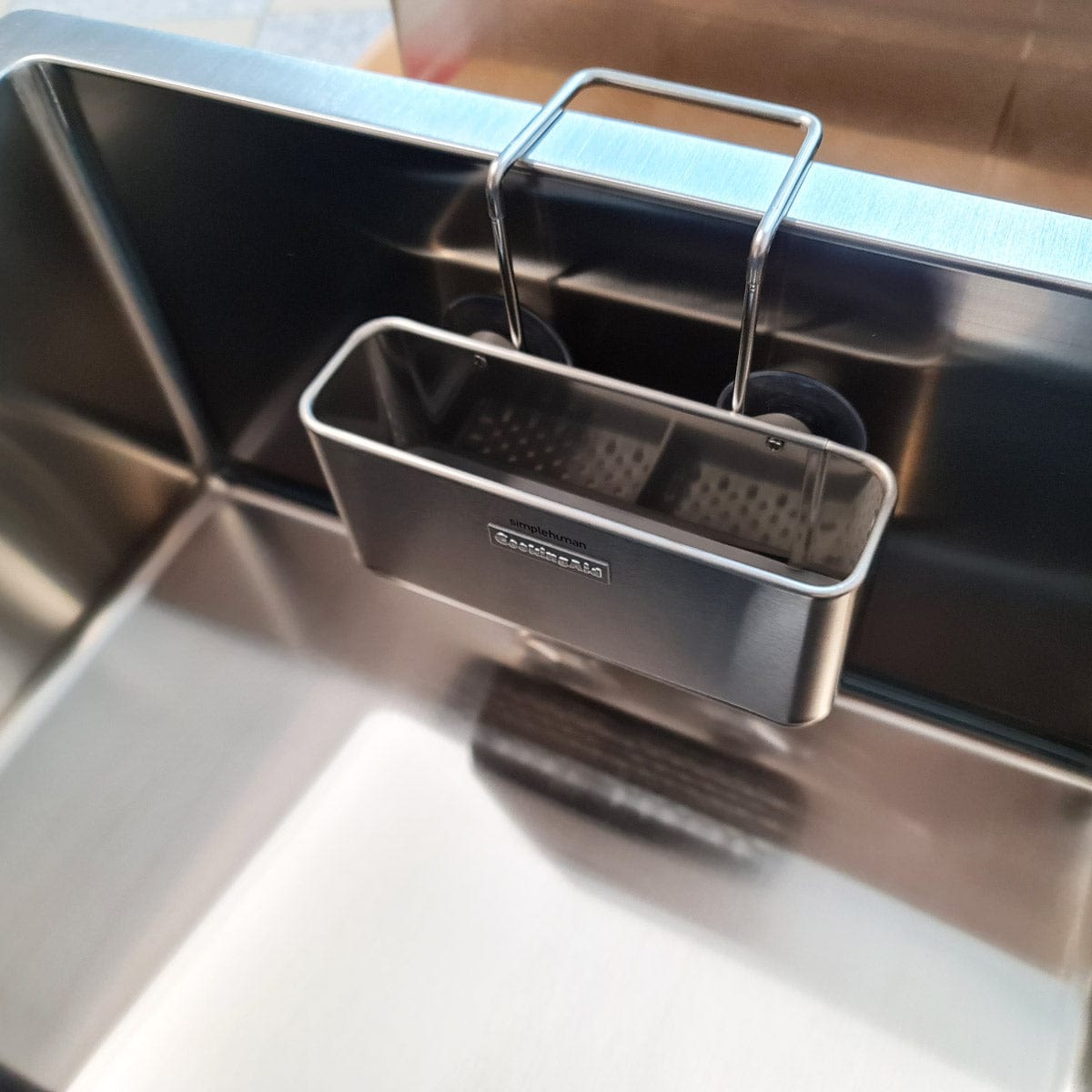 Suport inox pentru burete si accesorii curatare chiuveta, cod: 6035