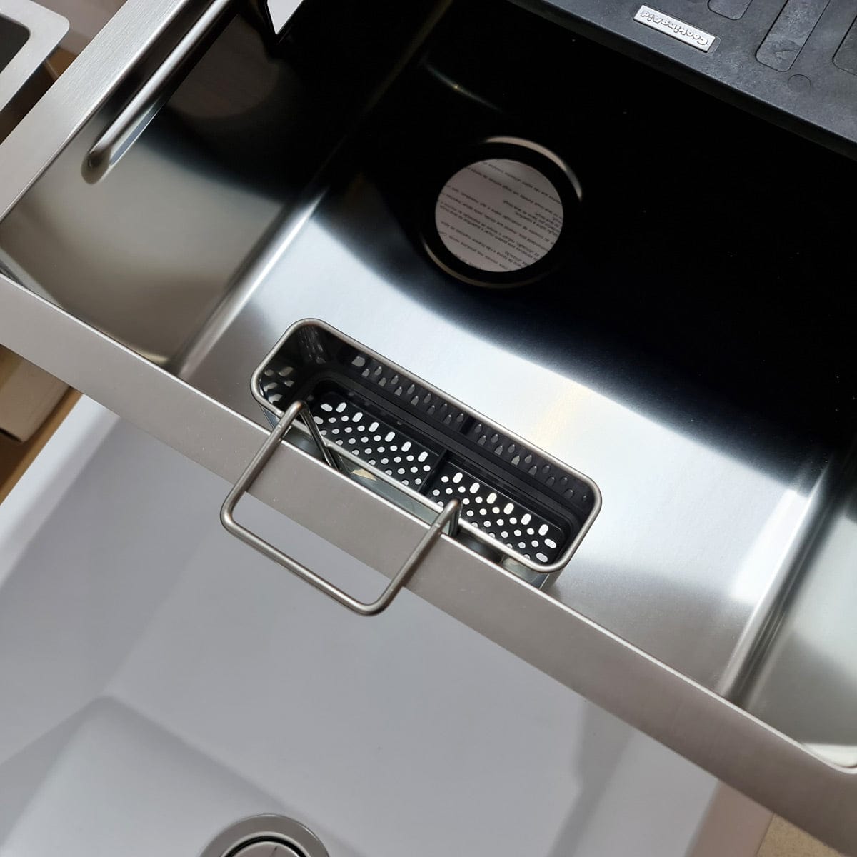 Suport inox pentru burete si accesorii curatare chiuveta, cod: 6035