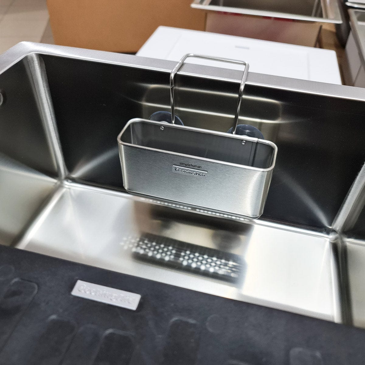 Suport inox pentru burete si accesorii curatare chiuveta, cod: 6035
