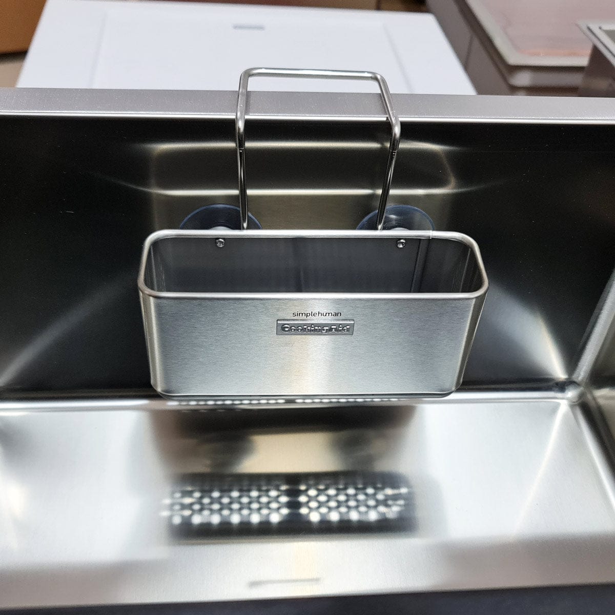 Suport inox pentru burete si accesorii curatare chiuveta, cod: 6035