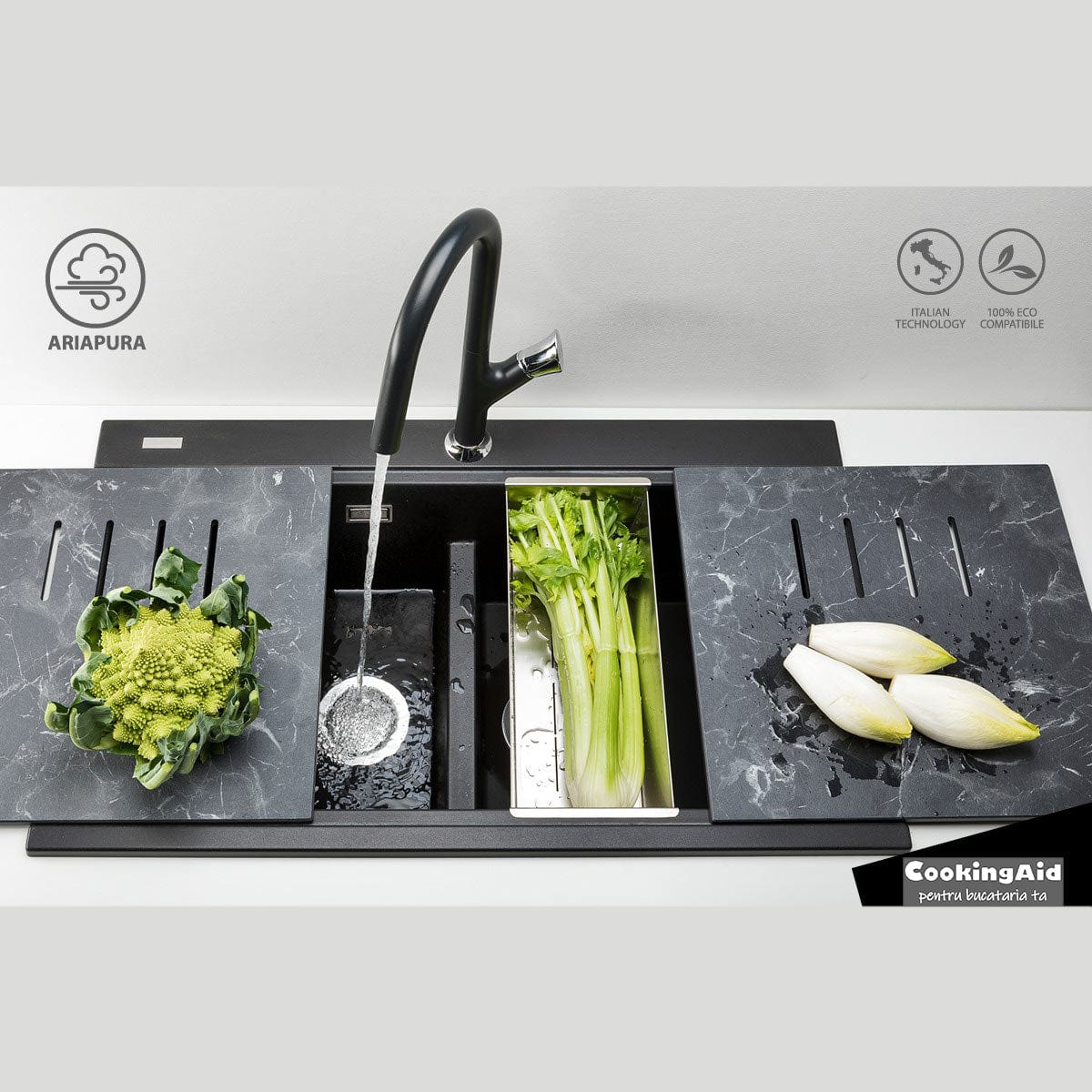 Tocator HPL Ardesia pentru chiuveta, cod:6030