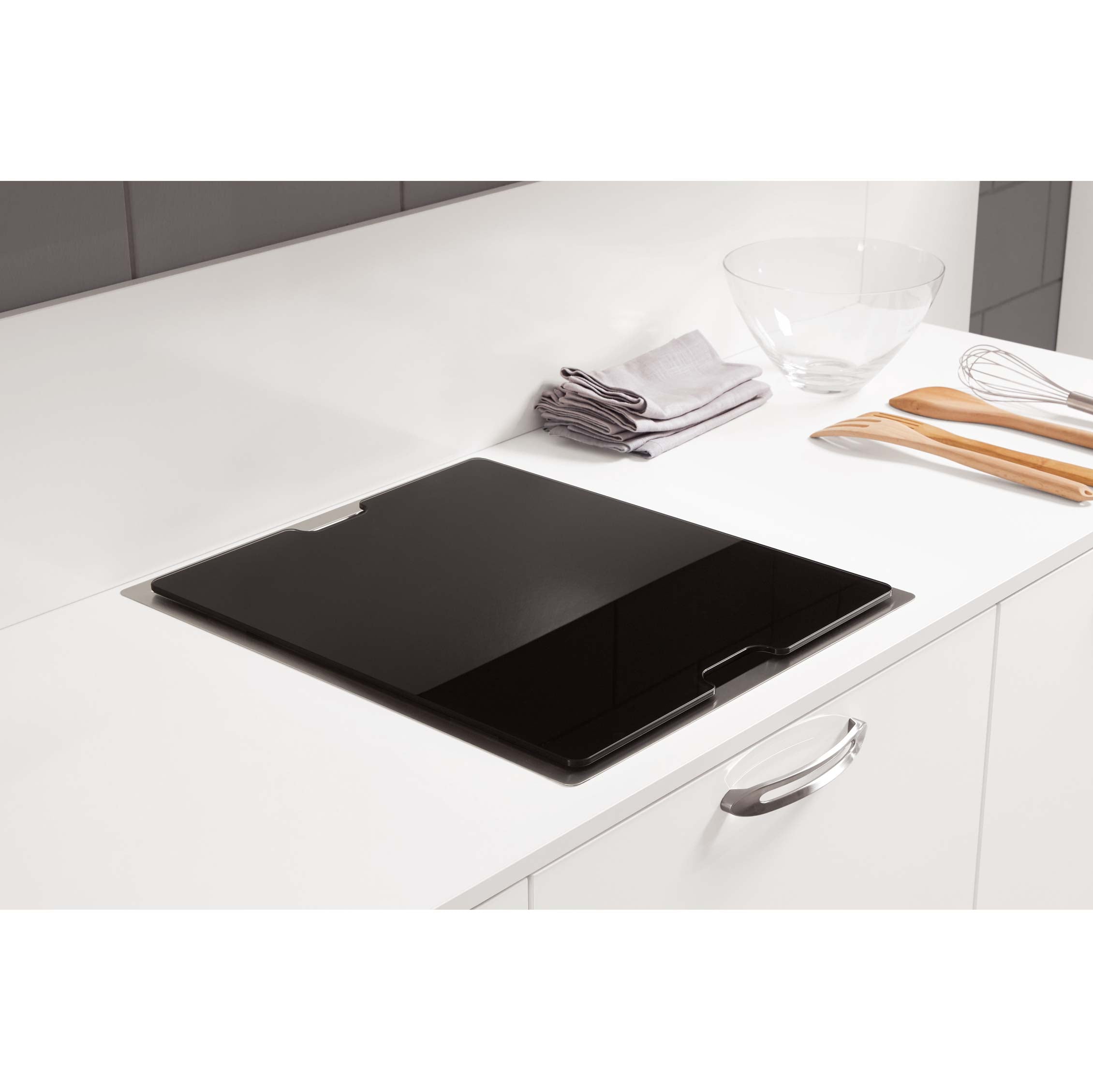 Tocator sticla Temperizata Neagra Invisible Glass Cover pentru chiuveta CookingAid Invisible 40R si pentru alte chiuvete