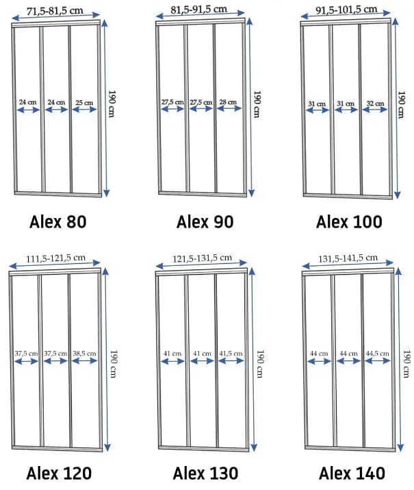 Ușă pentru duș Rea Alex, auriu periat, 100 cm