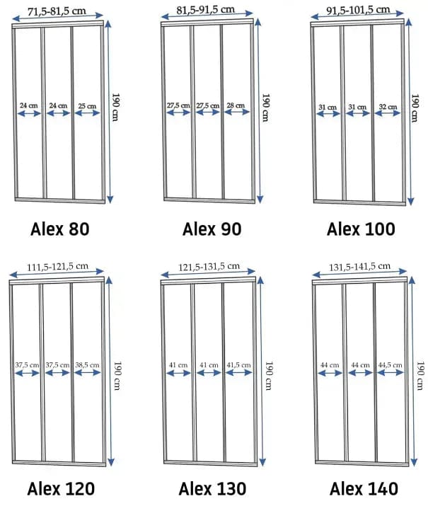 Ușă pentru duș Rea Alex, auriu periat, 120 cm