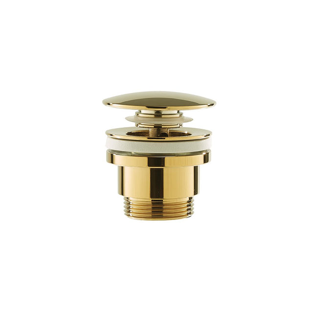 Ventil lavoar Bell, click-clack, auriu lucios, din alama sanitara, Elysium