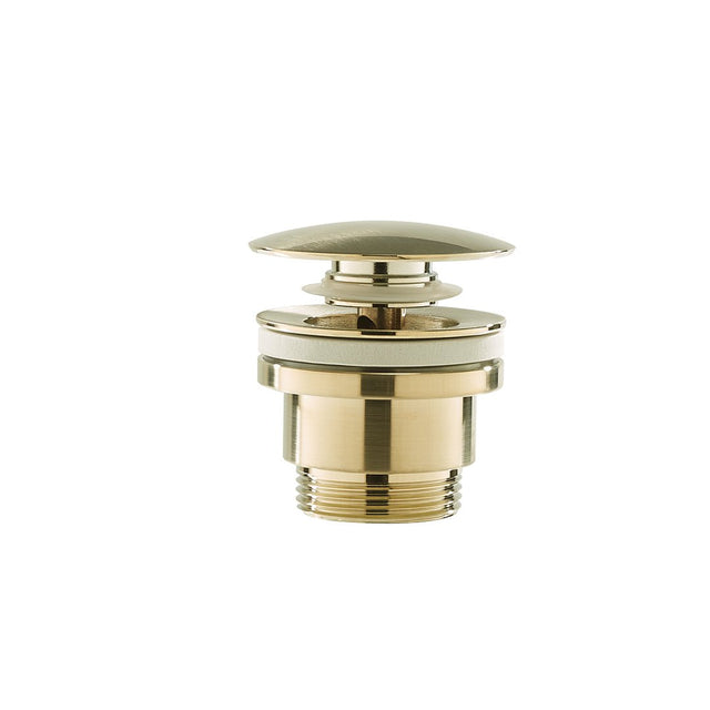 Ventil lavoar Bell, click-clack, auriu periat, din alama sanitara, Elysium