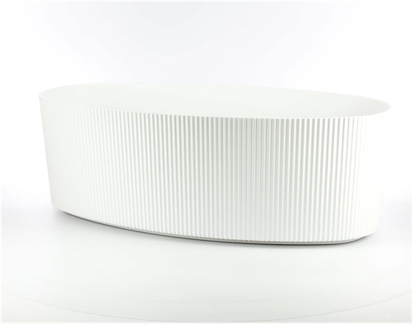 Cadă freestanding ovală Gloria, cu iluminare LED, 170x85x58 cm, alb mat, cod M4012
